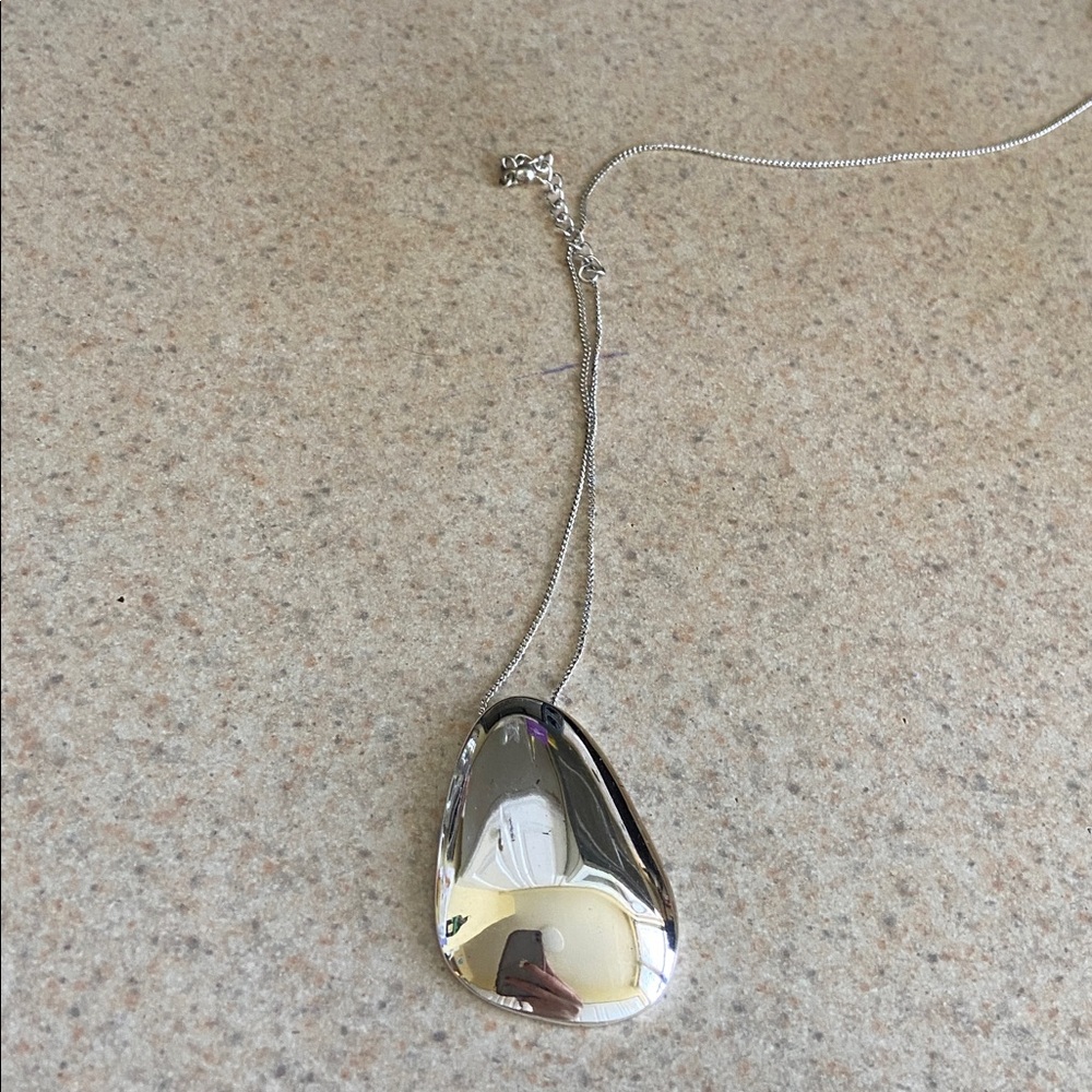 White House Black Market Silver Pendant Necklace